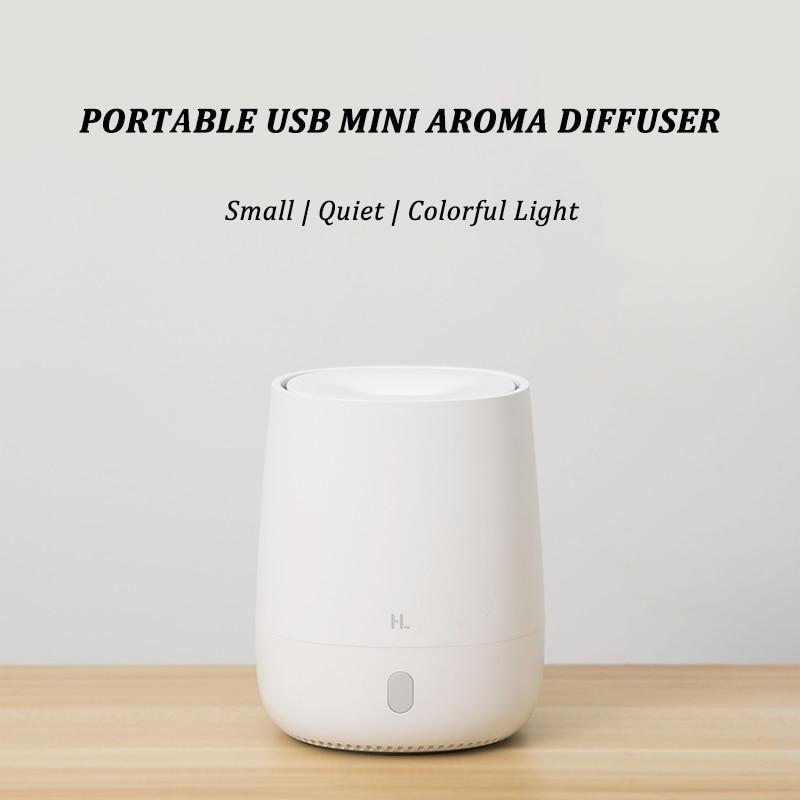 120ML USB Mini Air Humidifier Ultrasonic Essential Oil Aroma Diffuser Mute Portable LED Light Mist Maker Quite for Home