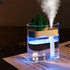 160ML Ultrasonic Air Humidifier Clear Cactus Color Light USB Essential Oil Diffuser Car Purifier Aroma Mist Maker