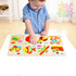 Wooden 3D Stevvex Modern Interesting Baby Learning Puzzles for Children Cartoon Animal Fruit Puzzles Intelligence Kids Children Educational Toy