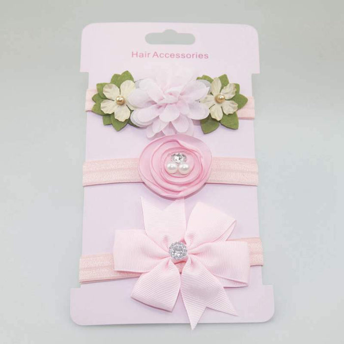 Luxury Modern Baby Headband Crown Flower Bows Hairband Baby Girl Headbands Newborn Hair Accessories Elastic Baby Hair Band