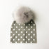 Luxury Modern Baby Hat Cotton Printing Hat With Pompon For Girls Autumn Winter Boys Caps Children Bonnet For Kids