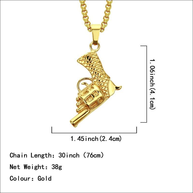 Modern Fashion Pendant Luxury Necklaces For Women And Men Cool Hip Hop Jewelry Steampunk Bling Rhinestone Elegant Gold Long Chain Necklace