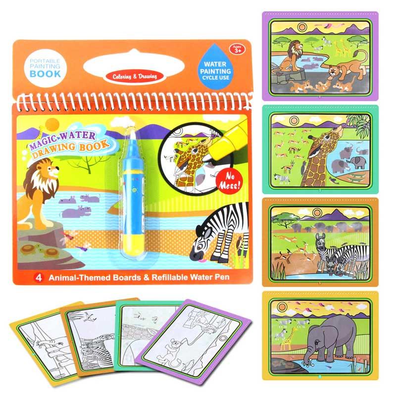 Magic Water Drawing Books Coloring Books Doodle & Magic Pen Painting Drawing Board Children  Painting Toys Birthday Gifts