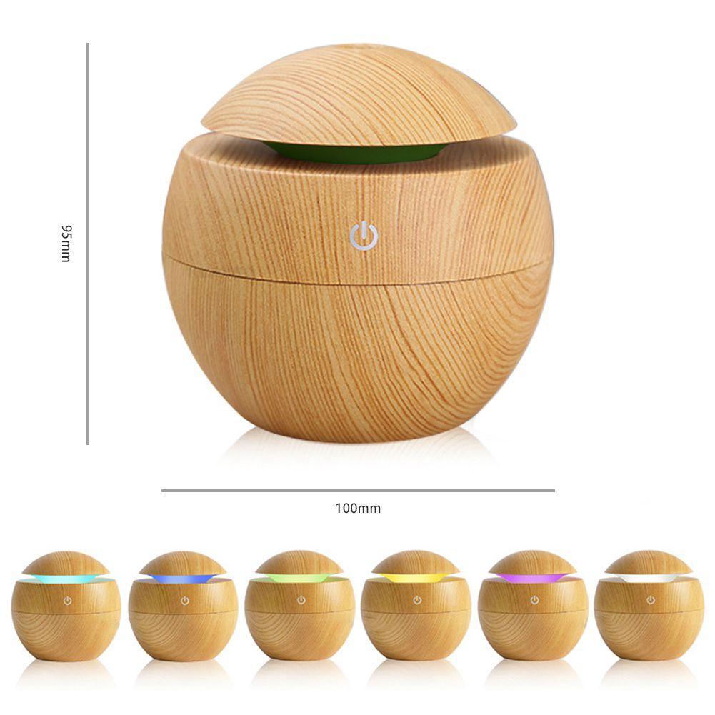 USB Aroma Humidifier Essential Oil Diffuser Ultrasonic Cool Mist  Air Purifier 7 Color Change LED Night Light