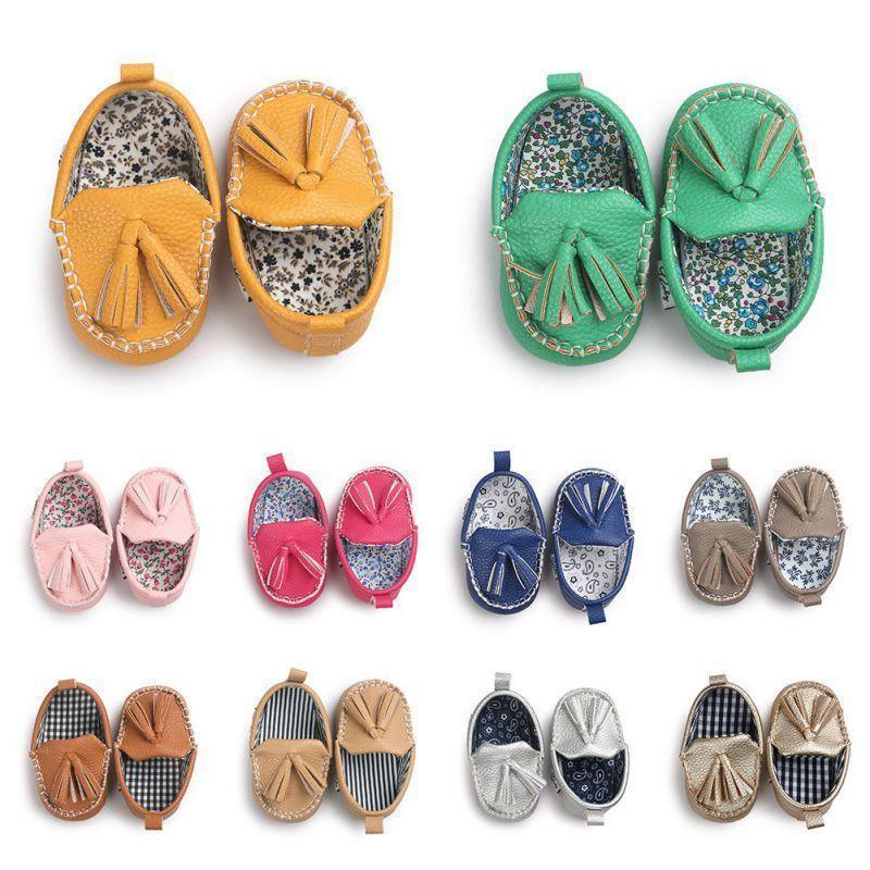 First Walkers Newborn Baby Shoes Toddler Prewalker Shoes Baby Boy Girl Leather Shoes