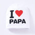 Baby " I Love mama , i love papa"  Cap Children Cap Kids Solid Baby Beanie Hat Fashion Ears Straw In Modern New Design