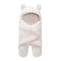 Winter Baby Blanket Cute Cartoon Bear Ears Newborn Swaddle Wrap Warm Unisex Infant Sleeping Bag Soft Envelope Kids Bedding Blanet for Baby