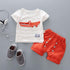 Fashion T shirt and Shorts Set Cartoon Cotton Summer Clothing for Newborn Baby Boy Infant Fashion Outerwear Clothes