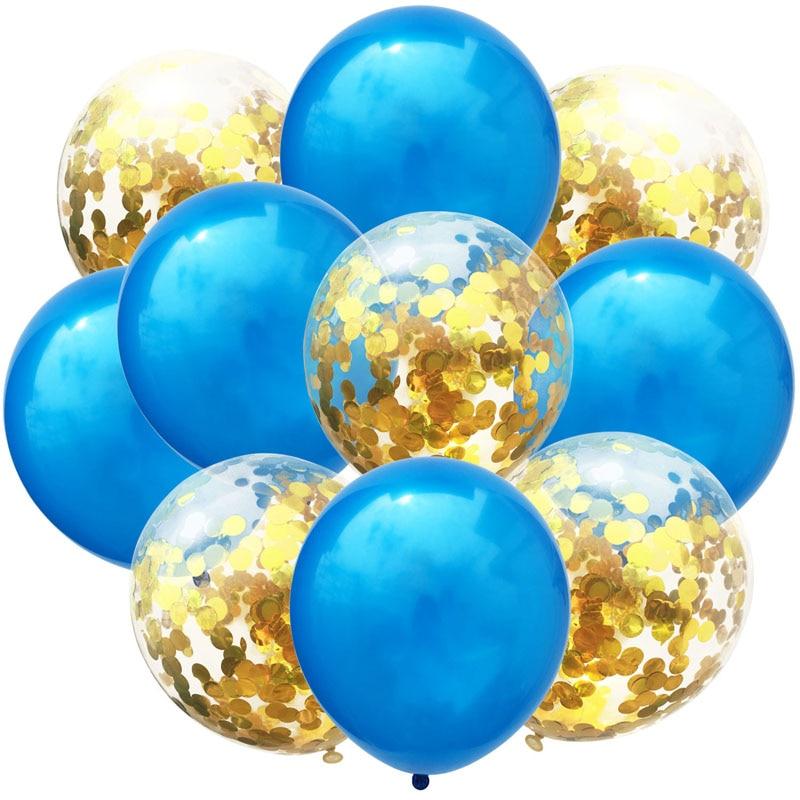 20pcs 12inch Latex Balloons And Colored Confetti Birthday Party Decorations Mix Rose Wedding Anniversary Kids Gift Helium Ballons In Luxury Modern Design