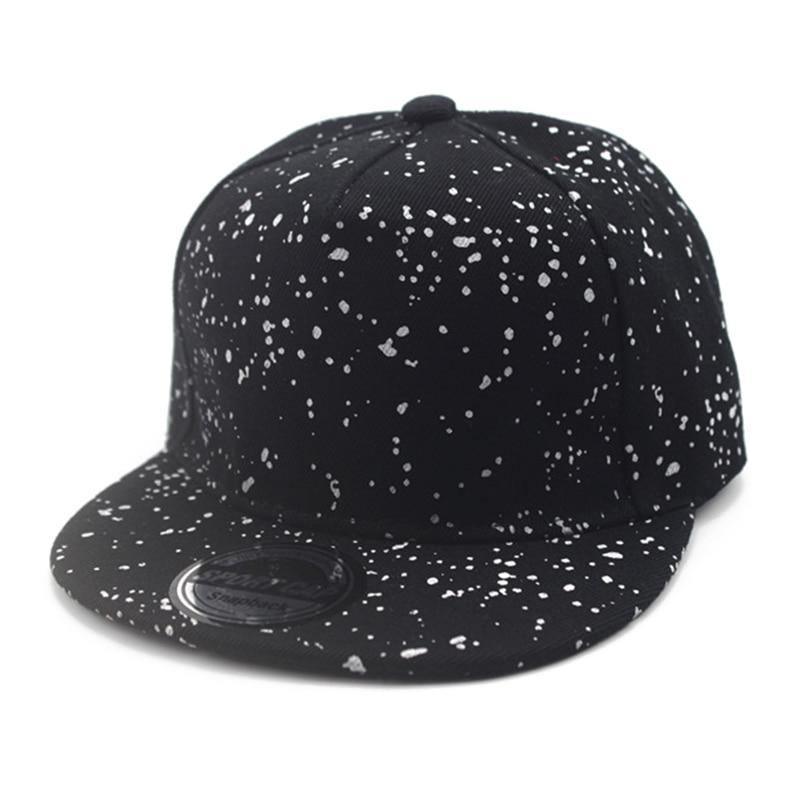 Luxury Shiny Children Snapback Hip Hop Snowflake Fashion Running Baseball Cap for Boys and Girls Modern Baby Caps