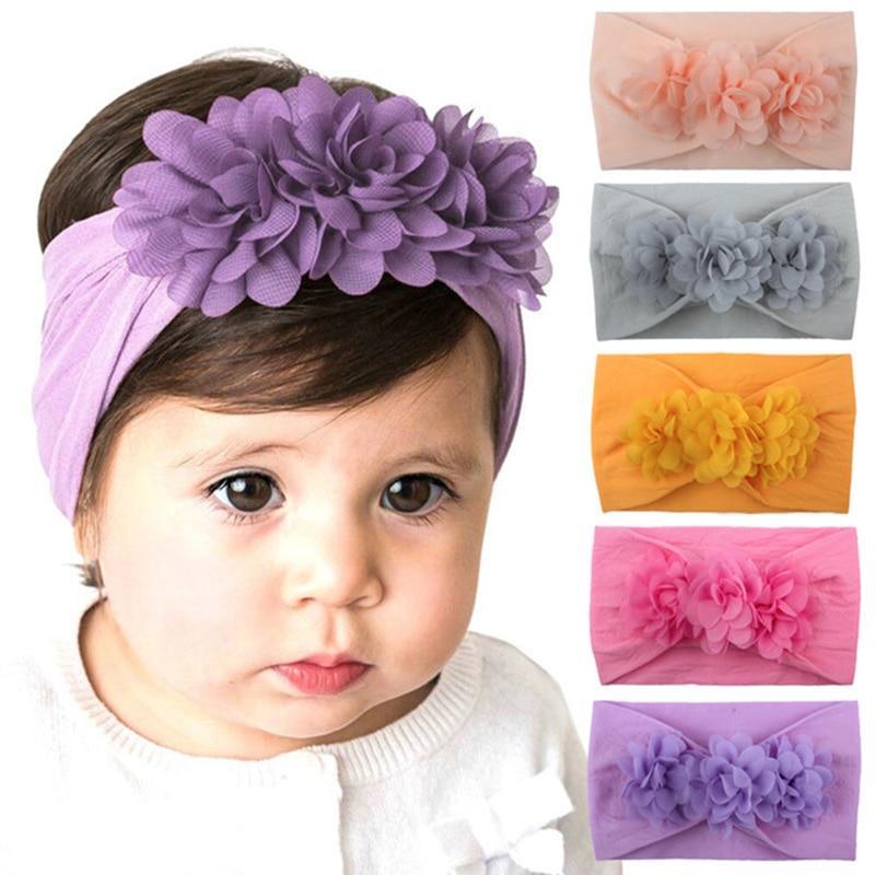 Modern Bowknot Baby Headband Elastic Turban Baby Girl Headbands Baby Girls Bow