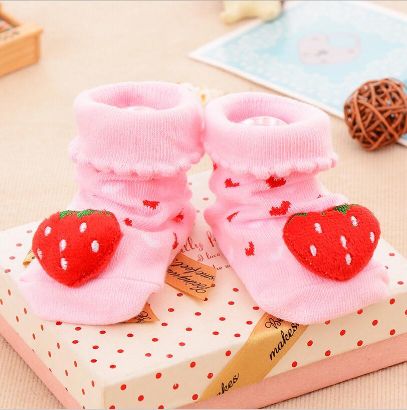 Cotton Baby Socks Rubber Anti Slip Boy Girl Floor Kids Toddlers Autumn Spring Cartoon Infant Newborn Sock