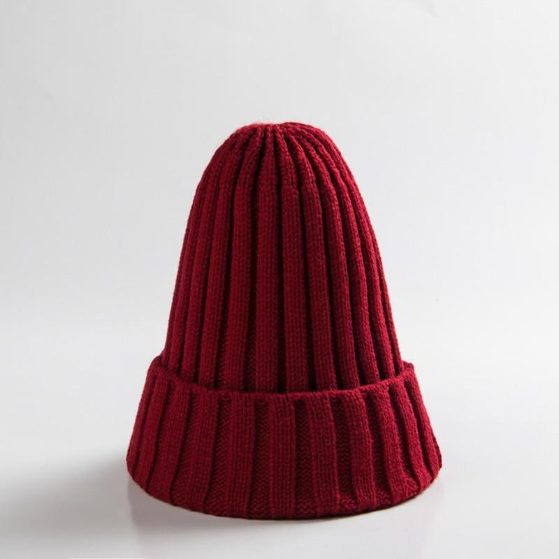 Modern Elegant Candy Color Baby Hat Cute Autumn Winter Pointy Hats For Kids Boys & Girls Warm Beanie Cap For Women