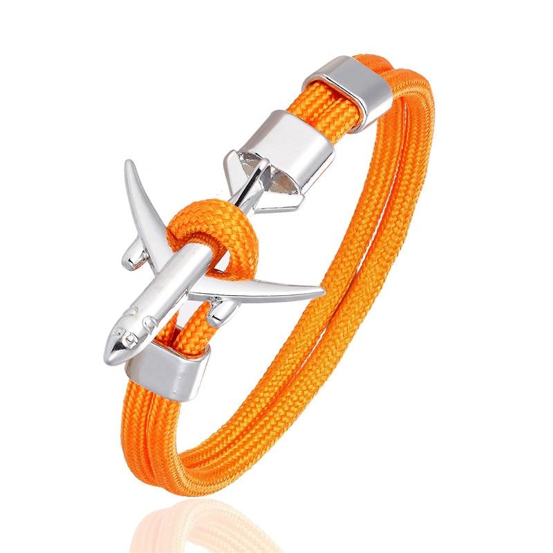 Modern NEW Planes Bracelets For Men and Women In Elegant Charm Chain Paracord Bracelet Metal Airplane Hooks Summer Style