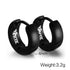 Modern Cute Hoop Earrings for Men And Woman Trendy Punk Epic Stainless Steel Huggie Small Earrings Elegant Style