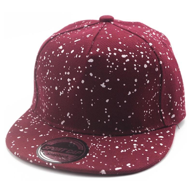 Luxury Shiny Children Snapback Hip Hop Snowflake Fashion Running Baseball Cap for Boys and Girls Modern Baby Caps