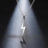 New Elegant Stainless Steel Necklace Luxury Hot Lightning Necklaces Amazing For Women Protection Pendants Cool For Girlfriend Gifts Rose Gold Jewelry