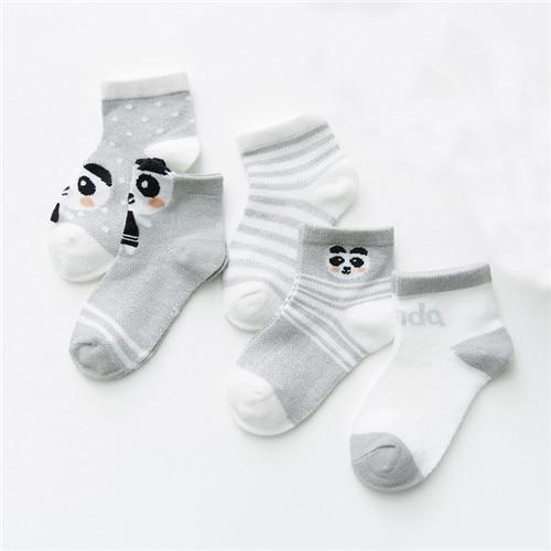 5 Pairs Infant Mesh Thin Cotton Socks For Newborn Baby Girls And Boy  Clothes Accessories