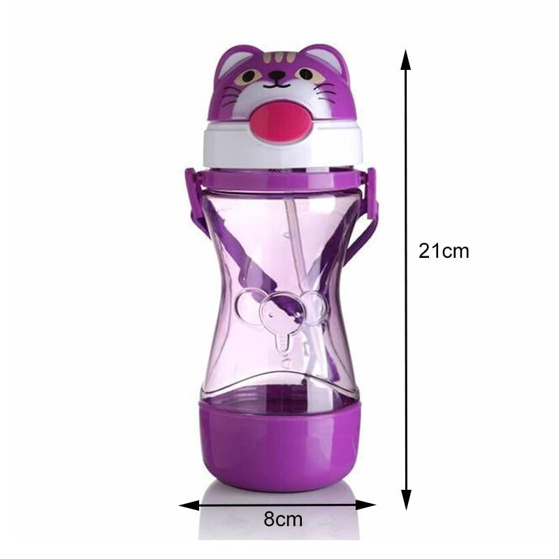 Baby Cartoon Drink Water Straw Cup for Kids Cute Juice Training Bottle Cups Infant Learn Drinking Bottles For Baby