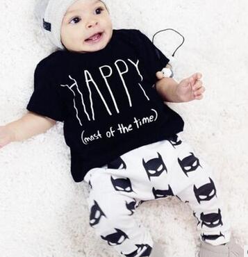 Modern Printed Baby Boy Clothes Sets T-shirt+ Pants Cartoon Printed Clothing Set For Boys In Elegant Design