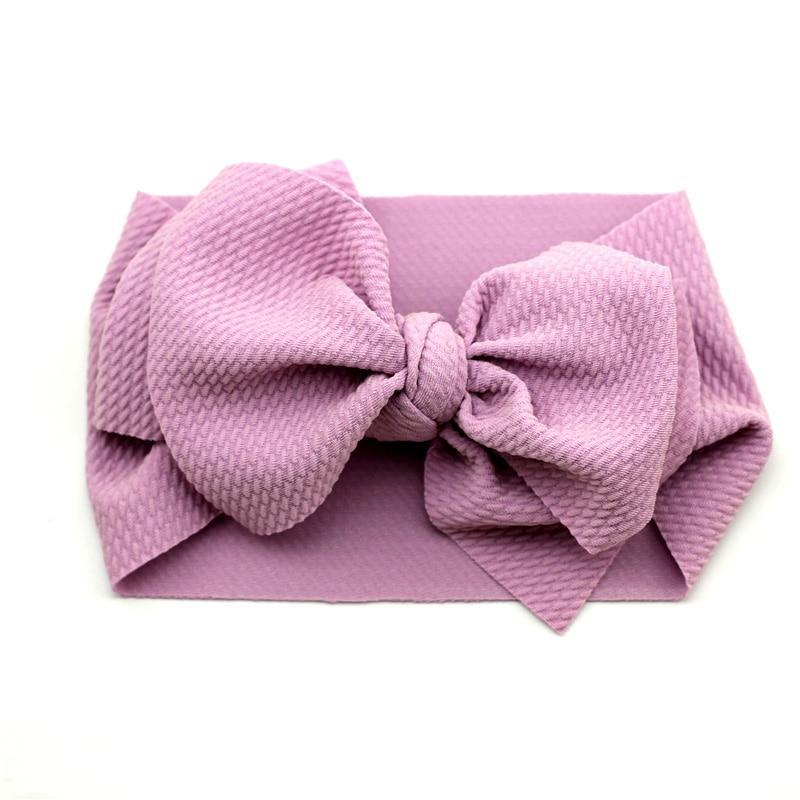 Adjustable Big Bow Headwrap  Top Knot Headbands Over Sized Bow Hair Turban for Newborn Girl