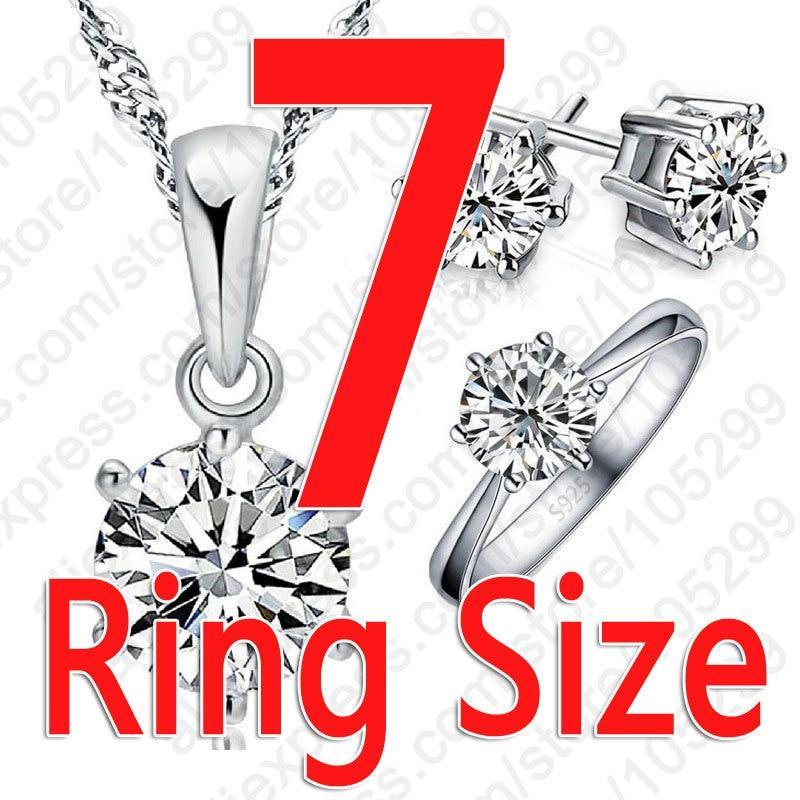 Elegant 925 Sterling Silver Bridal Jewelry Sets Legendary For Women Accessory Cubic Zircon Modern Crystal Necklace Rings Stud Earrings Set Gift