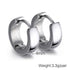 Modern Cute Hoop Earrings for Men And Woman Trendy Punk Epic Stainless Steel Huggie Small Earrings Elegant Style