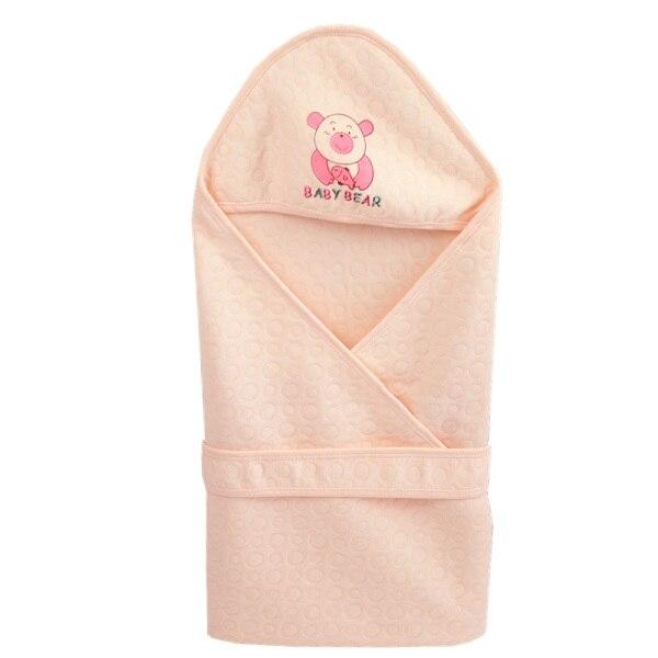 Baby Blanket Infant Cotton Breathable Envelop Swaddle Blankets For Newborn Baby Hooded Sleepsack