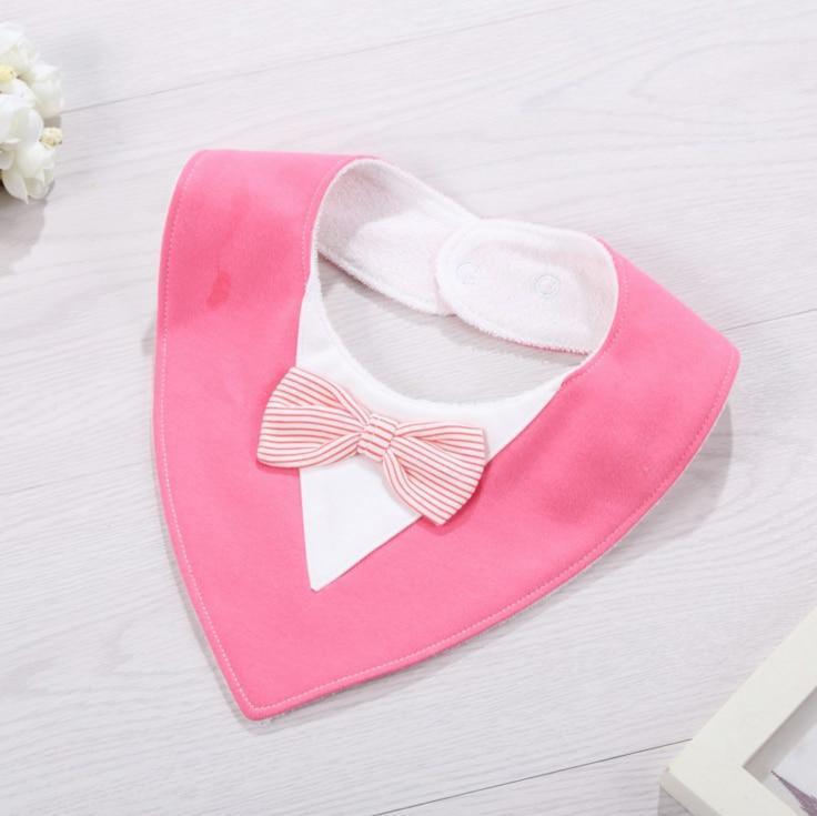 Infant Kids Bibs For Boy/Girls Newborn Feeding Waterproof Toddlers Soft Bow Burp Tie Scarf For Children