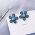 Style Blue Color Modern Fashion Elegant Geometric Dangle Earrings For Women New Luxury Cute Pendants women Jewelry