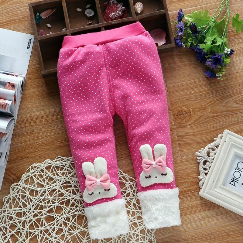 New High Quality Cotton Baby Girls Warm Winter Pants Toddler Warm Winter Leggings Trousers For Girls