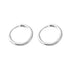 Big Circle Gold and Silver Luxury Woman 40mm 60mm 70mm 80mm Exaggerate Big Smooth Circle Hoop Earrings In Elegant Style