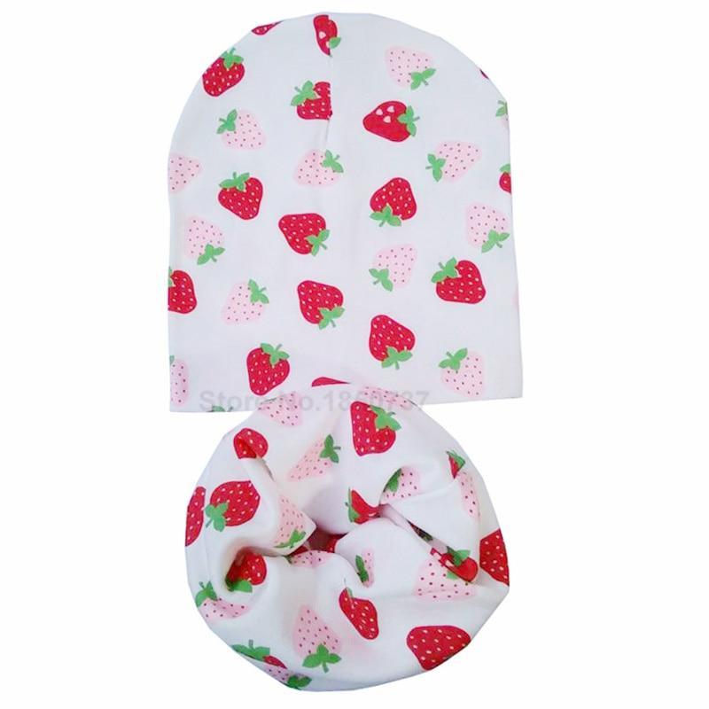 Modern Cartoon Cotton Baby Hat Winter Baby Girls Hat Newborn Boys Hats Kids Cap Scarf Set Children Beanies For Kids With Scarf