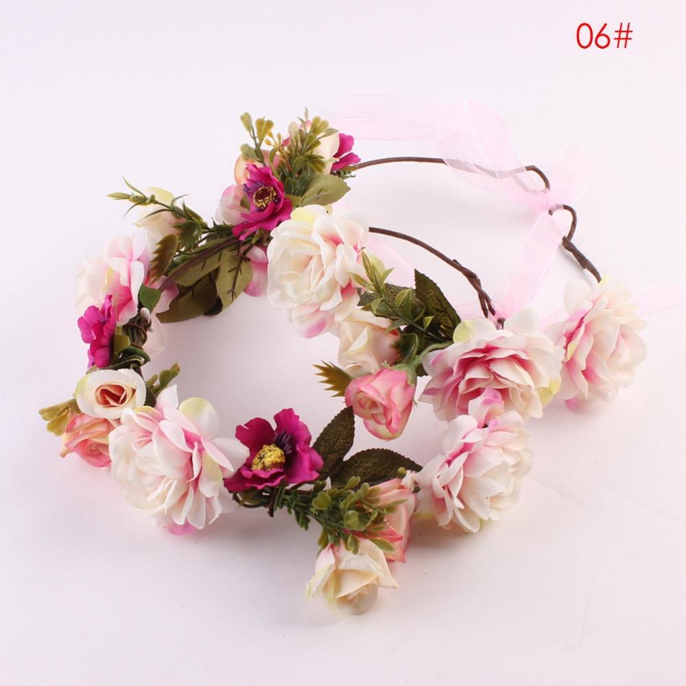 Luxury Modern Newborn Headband Flower Crown Mother Kids Matching Hair Band Accessories Flower Headband For Mother and Daughter