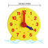 Montessori Student Learning Clock Time Teacher Gear Clock 4 Inch 12/24 Hour Plastic Mini Geared Clock, Learning Clock Classroom Kit, Clock for Kids Learning to Tell Time, Yellow Practice Clock for Kids, Teaching Clock, School Supplies