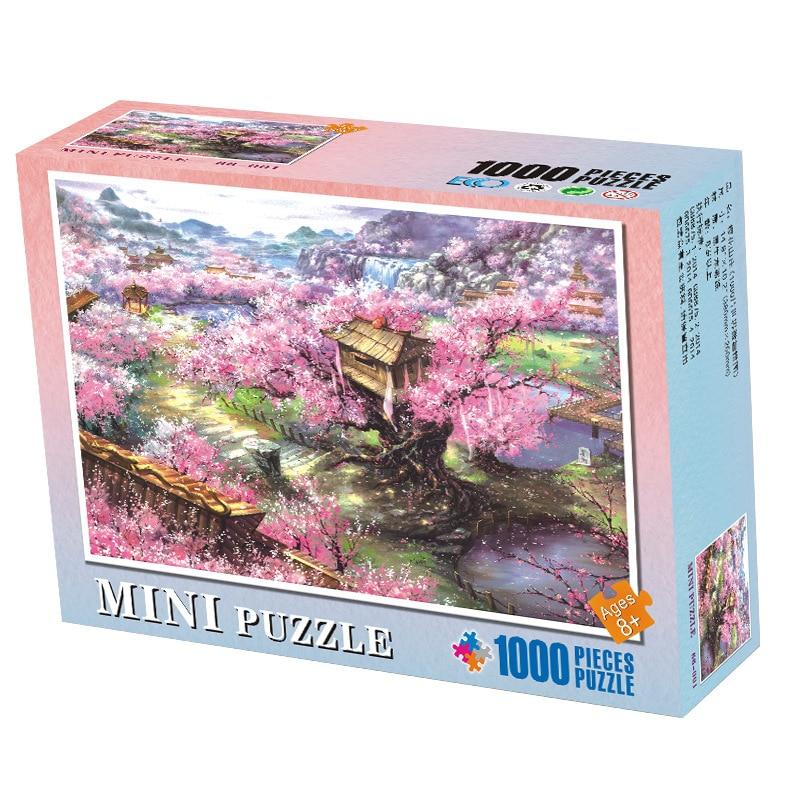 1000pcs Puzzles Wooden Assembling Picture Landscape Puzzle Toys For Adults Childrens Kids Games Educational Toy