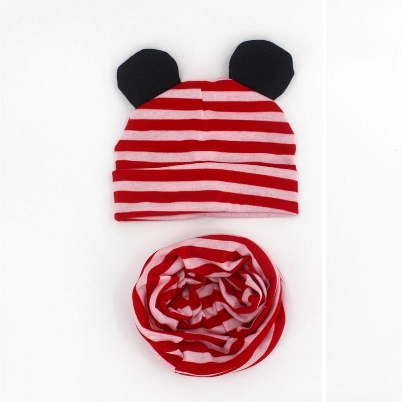 Baby Hat Cotton Ear Cap For Boys And Girls Winter Hat Scarf Set Children Boys Cap Scarf