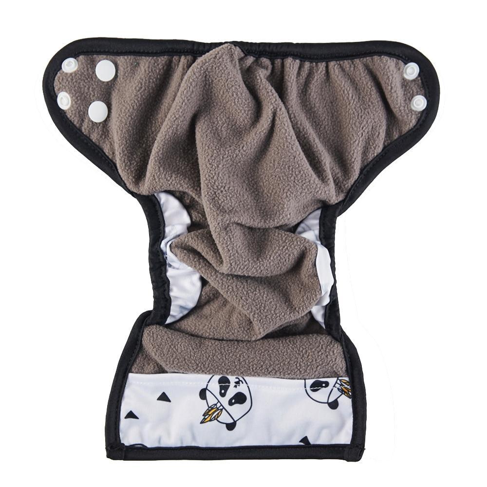 Newborn Pocket Diaper Cloth Diapers Bamboo Charcoal Inner Waterproof PUL Outer Double Gussets Nappies for Baby