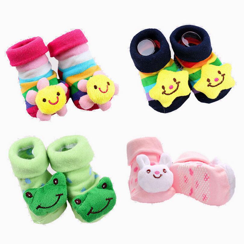 Cotton Baby Socks Rubber Anti Slip Boy Girl Floor Kids Toddlers Autumn Spring Cartoon Infant Newborn Sock