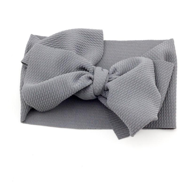 Adjustable Big Bow Headwrap  Top Knot Headbands Over Sized Bow Hair Turban for Newborn Girl