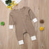 Baby Romper Jumpsuits Autumn Winter Warm Long Sleeve Rompers Clothes In Retro Classic Style