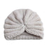 Handmade Knitted Winter Baby Hat for Girls Candy Color Enfant Baby Beanie Turban Hats Newborn Baby Cap