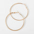 Big Circle Gold and Silver Luxury Woman 40mm 60mm 70mm 80mm Exaggerate Big Smooth Circle Hoop Earrings In Elegant Style