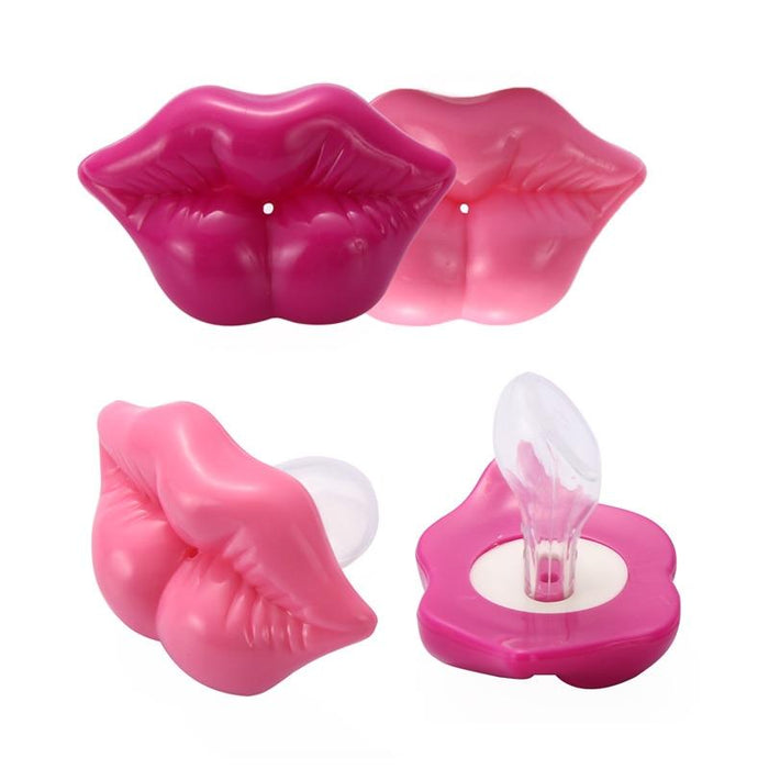 Silicone Baby Lip Pacifier Kiss Pink Rose Red Lip Shape Teeth Soothers Funny  Baby Pacifiers For Baby and For Kids