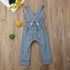 Newborn Baby Girl Boy Backless Striped Ruffle Romper Overalls Jumpsuit Clothes In Retro Syle For Boys And Girls