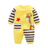 Modern Printed Jumpsuits Gentleman Autumn Long Sleeves Rompers Cotton Baby Clothes for Boys and Girls Outfits Style