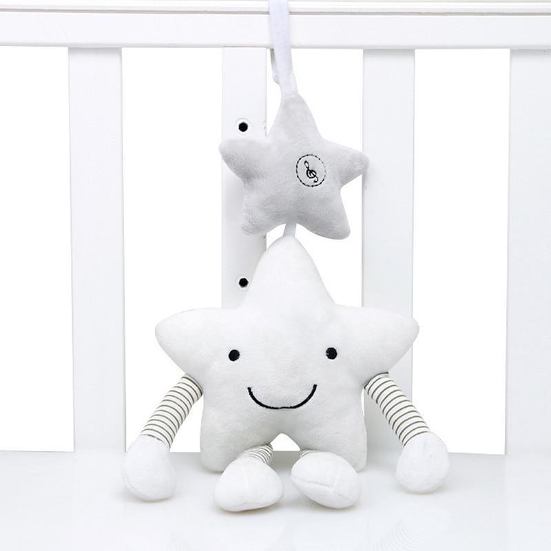 Baby Rattle Stroller Toy Musical Mobile Baby Toys Cute Learning Edccation Cartoon Star For Infant Strollers Crib Hanging For Kids and Baby