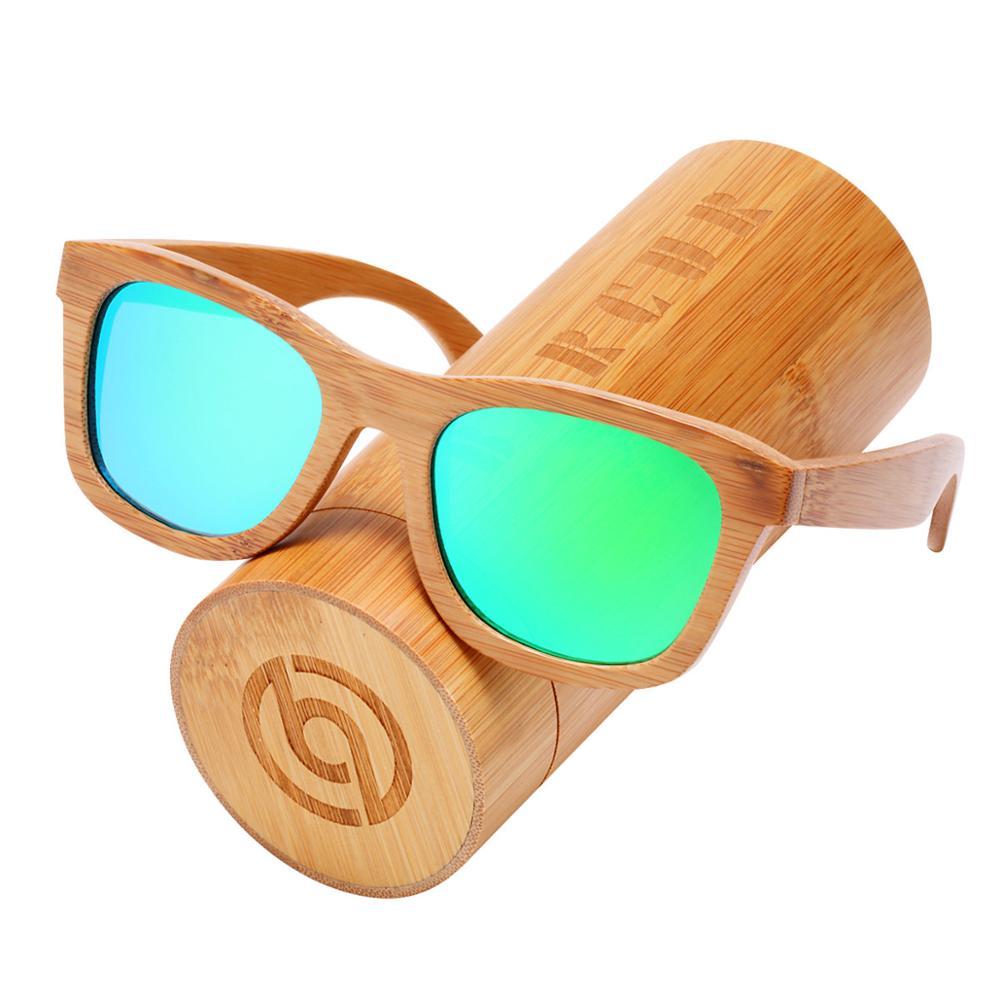 Handmade Bamboo Wood Luxury Retro Men and  Women Polarized Sunglasses Beach Wooden Glasses Oculos de sol With UV400 Protection l