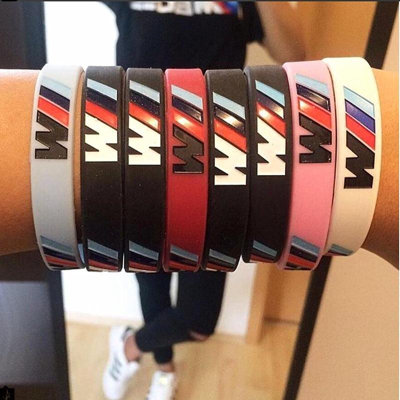 Hologram Bracelet ///M Sport M Power Black White Silicone Wristband Bangle for Auto Club Fans M3 M5 M6 3/5/7 Series