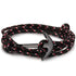 New Elegant Fashion Black Anchor Modern Bracelet For Men Trendy Charm Survival Rope Chain Amazing Leather